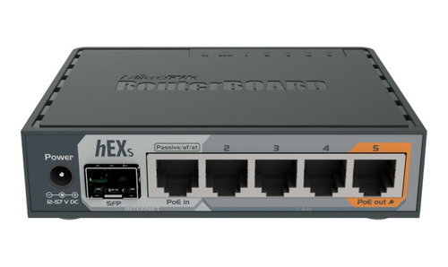 Router Mikrotik Hex S Rb760igs 100v/240v 5x Gigabit + Spf
