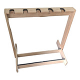 Multi Soporte De Madera P/ 5 Guitarras