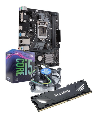 Kit Gamer I5 9400 +placa Mãe Asus H310 +4gb 2666mhz +cooler