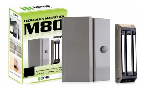 5 Fechaduras Magnética Eletroima Ipec M100 Portas- 100kg
