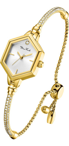 Reloj De Pulsera Pequeño De Oro Rosa Para Mujer Y Niña, Vest