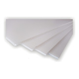 4 Laminas De Coroplast Blanco 4 Mm 61 X 122 Cm