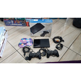 Sony Playstation 2 Slim Na Caixa E Com Matrix + Controles E Mais Jogos. A3