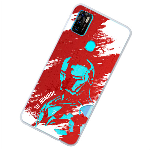 Funda Para Zte Iron Man Con Tu Nombre Personalizada