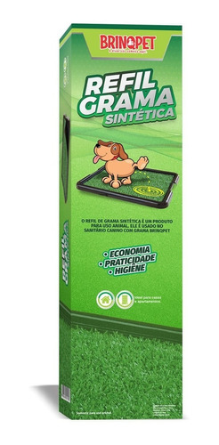 Refil Sanitário Canino 35 X 50 Cm - Grama Sintética Pet