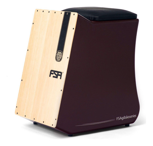 Cajon Fsa Gibão Series Dupla Captação Cor Tabaco Fgb6504