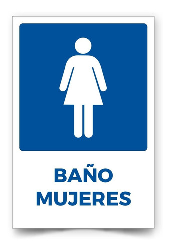 Señalética Baño Mujeres 30x20cm Trovicel