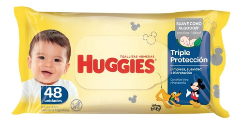 Toallas Húmedas Huggies Triple Protección X 48 Unidades 