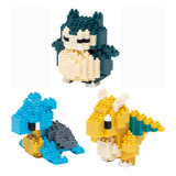 Nanoblock Paquete De 3 Juegos Laplace Dragonita Kairyu Y