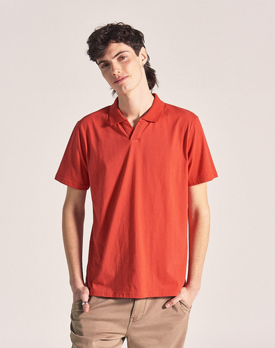 Chomba Roterdam, Hombre, Jersey, Cuello Polo, Naranja, Equus