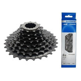 Cassete K7 Mtb Shimano Hg31 11-30d 8v + Corrente Hg40