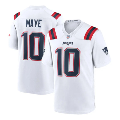 Jersey New England Patriots Drake Maye Blanco | Meses sin interés
