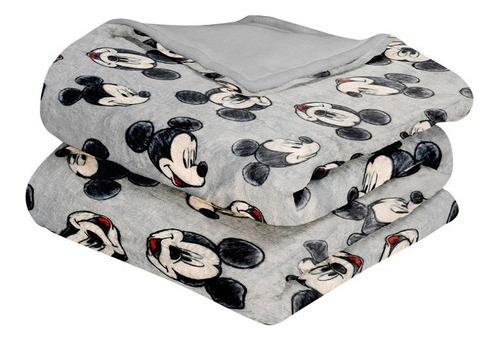 Cobertor Matrimonial Doble Vista New York Suave Microfibra Classic Mickey