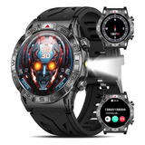 Militar Reloj Inteligente Smart Watch Hombres Linterna Led