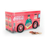 Alcancía Camion Coca-cola Lata Ruedas Moviles Reutilizable