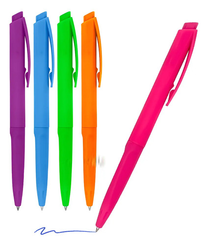 25 Plumas Kawaii Neon Colors, Plumas De Colores Mayoreo | Meses sin interés