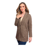 Abrigo Mujer Café Oversized 909-33