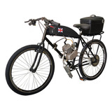 Bicicleta Motorizada Café Racer Sport Cargo Cor Preto Penny Lane