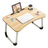 Mesa Plegable Portátil Para Laptop/cama Multiusos Escritorio Color Albaricoque