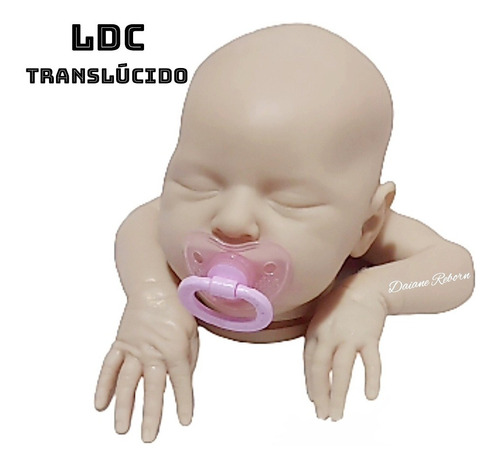 Kit Molde Bebê Reborn Laura Ldc Translúcido 