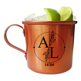 36 Canecas Moscow Mule Personalizadas 350ml De Alumínio