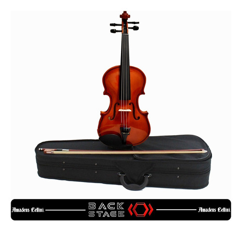 Amadeus Violin Y Estuche Para Niño Principiante 3/4 Amvl003 Color Natural