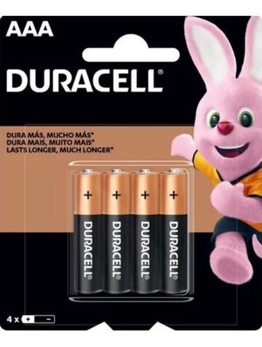 Pilha Alcalina Aaa Duracell Kit 4 Unidades