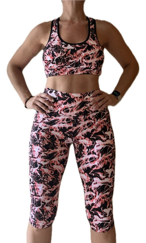 Conjunto Deportivo Lycra, Calza Capri + Top. Envío Gratis!