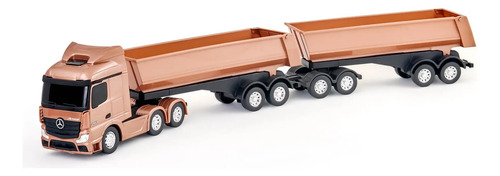 Caminhão Miniatura Mercedes Benz Actros Rodotrem Basculante | Frete grátis