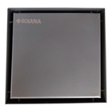 Solana Coladera De Acero Inoxidable Cuadrada 12 Cm Gris Modelo Daila Rejilla Para Baño O Exteriores Con Vista Invisible Y Anti-olores