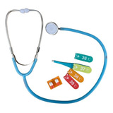 Set Doctor Juguete Madera Estetoscopio Para Niños Y Niñas