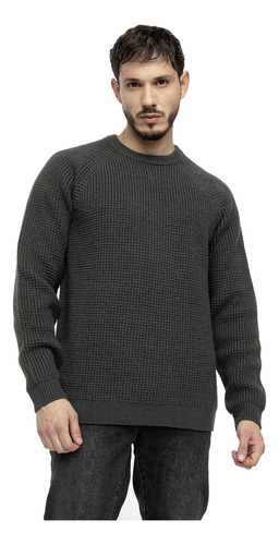 Sweater Knitted Dark Green Black Bubba