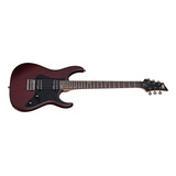 Guitarra Eléctrica Schecter Sgr Banshee-6 De Tilo Walnut Satin Con Diapasón De Palo De Rosa