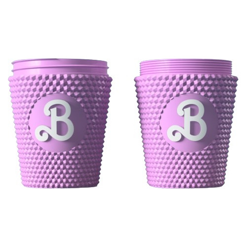 Vaso Y Mate Barbie Stl Para Impresion 3d