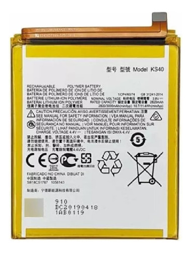 Batería Battery Para Motorola Moto E6i Ks40 Moto E6 Play