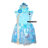 Disfraz Frozen, Tutu Frozen Set De 4 Piezas 