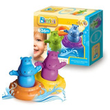 Juguete Para El Agua Bebe Hipopotamos Silbadores Bimbi