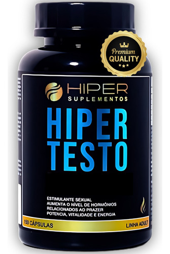 Hiper Testo Pré Hormonal 150 Cáps Masculino Dilatador 