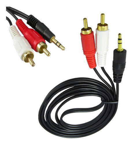 Kit 20 Cabo Auxiliar P2 Macho X Rca Macho Audio 1,5m Som Nfe