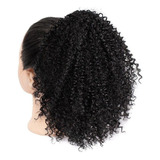 Aplique Cabelo Cacheado Afro Puff Coque Rabo De Cavalo