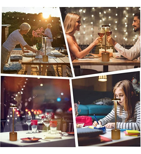 Lámpara De Mesa Inalámbrica Recargable Moderna Para Restaura