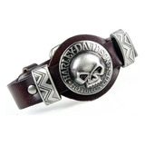 Pulsera De Cuero Con Dije En Forma De Calavera One Piece