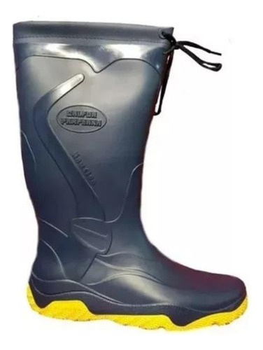 Botas De Lluvia Náutica Marine Calfor Pampeana Cuello Cordon