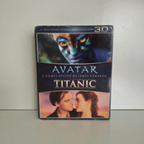 Box Blu-ray 3d Titanic E Avatar