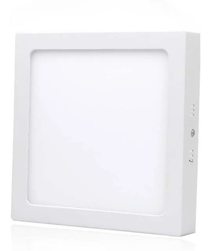 Foco Panel Plafón Led 18w Sobrepuesto Cuadrado Luz Frío 