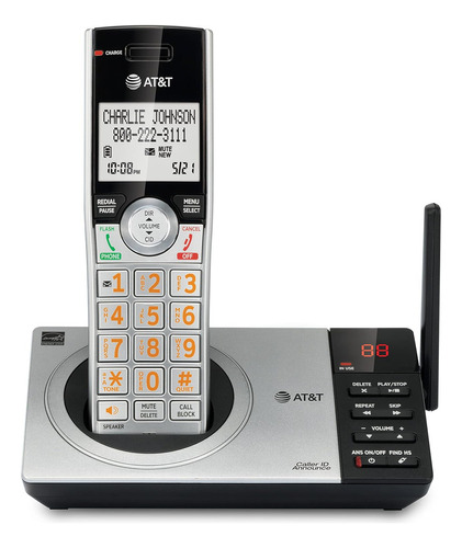 At&t Dect 6.0 - Teléfono Inalámbrico Ampliable Con Sistema D