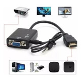 Adaptador Hdmi A Vga + Audio Hd: Conversor De Cable De Alta 