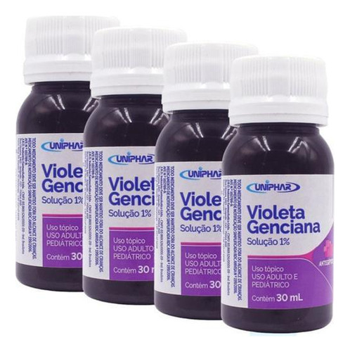 4uni Violeta Genciana Solução 1% Com Glicerina
