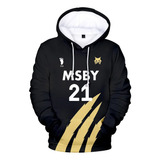 Anime Haikyu Msby 3d Estampado Sudadera Casual Con Capucha