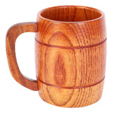 Taza De Cerveza De Madera Natural De Estilo Clásico De 400 M